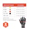 Ergodyne Nitrile Coated Cut-Resistant Gloves, Cut Level A7 , Nitrile , Sandy Nitrile , M 1 PR 7073 - alternate 7