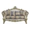 Homeroots 78in Gold Floral Loveseat and Toss Pillows 348232 - alternate 1