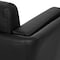 Office Star Products Lounge Seating Sofa, Black Faux Leather SL59403-U65 - alternate 8