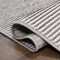 Jonathan Y Cole Modern Minimalist Pinstripe High-Low Dark Silver/White 3 ft. x 5 ft. Area Rug CAR101E-3 - alternate 5