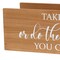 Homeroots 6" Brown Wood Desk Organizer 661202 - alternate 5