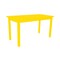 Homeroots 60" Yellow Solid Wood Dining Table 548916 - alternate 5