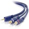 C2G 25FT VELOCITYANDTRADE; ONE 3.5MM STEREO MALE TO TWO RCA STEREO MALE Y-CABLE 40616 - alternate 1