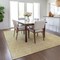 Homeroots 10' X 14' Wheat Gold And Ivory Geometric Washable Indoor Outdoor Area Rug 577612 - alternate 8