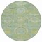 Homeroots 8' Sage And Gold Round Medallion Washable Indoor Outdoor Area Rug 616576 - alternate 4