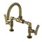 Kingston Brass Bridge Bathroom Faucet with Brass Pop-Up, Antique Brass KS2173TKL - alternate 1