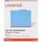 Universal Pressboard Classification Folders, 10PK UNV10301 - alternate 1