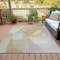 Homeroots 5' X 8' Beige And Taupe Abstract Washable Indoor Outdoor Area Rug 630430 - alternate 6