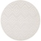Homeroots 4' Ivory And White Geometric Indoor Outdoor Area Rug 556269 - alternate 6