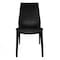 Leisuremod Kent Outdoor Dining Side Chair, Black KC19BL - alternate 6