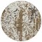 Homeroots 8' Brown And Ivory Round Abstract Washable Indoor Outdoor Area Rug 612607 - alternate 6
