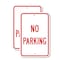 Signmission No Parking, 18'' X 24'' 2 Signs, Heavy Gauge Aluminum, 2PK A-1824-2PACK-2750 - alternate 1