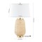 Jonathan Y Chakrii 25" Rustic Bohemian Iron/Rattan LED Table Lamp with Pull-Chain, Brass Gold/Light Brown JYL4044A - alternate 6