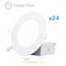 Infibrite 4 In 4000K Cool White 9W 750LM Thin LED Ceiling Light Kit, Dimmable, Wet Rated, 24PK IB-001-4-9W-WH-24PK - alternate 1