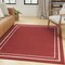 Homeroots 6' X 9' Brick Red And Ivory Indoor Outdoor Area Rug 545497 - alternate 6