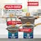 Bakken- Swiss Kitchen Cookware Set Nonstick Granite Coating, Pots and Pans w/ Handle Grips and Tempered Glass Lids BKCAS20BRN02 - alternate 5