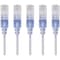 Monoprice Slim Cat6A Cable, 5 Pack, 7 ft.White 15140 - alternate 1