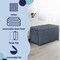 Happimess Jacob 31.5in Hand-Woven Wicker Storage Trunk, Blue HPM9003G - alternate 8