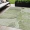 Homeroots 5' X 8' Artichoke Green And Gray Floral Washable Indoor Outdoor Area Rug 582231 - alternate 1
