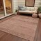 Homeroots 3' X 5' Blush And Mauve Medallion Washable Indoor Outdoor Area Rug 616100 - alternate 7