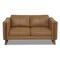 Homeroots 62" Brown Leather Sofa 641138 - alternate 5