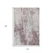 Homeroots 10' X 14' Plum And Ivory Abstract Washable Indoor Outdoor Area Rug 643624 - alternate 4