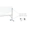 Ghent Reversible Whiteboard, Aluminum Frame, Non-Magnetic, 4'H x 3'W ARMM43 - alternate 4