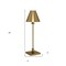 Homeroots 28" Brass Metal Buffet Lamp With Brass Cone Shade 546131 - alternate 4