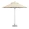Homeroots 10ft Ecru Polyester Round Market Patio Umbrella 491971 - alternate 2