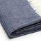 Homeroots 50" X 60" Navy Blue And White Woven Herringbone Plush Throw Blanket 475727 - alternate 4