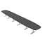 Skutchi Designs Arc Boat Conference Table With Power, 48 in W, 264 in L HAR-ABOT-48X264-T-WA7949-NA - alternate 1
