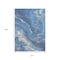 Homeroots 10' X 14' Blue Gold And Ivory Abstract Washable Indoor Outdoor Area Rug 618201 - alternate 8