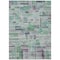 Homeroots 9' X 12' Artichoke Green Charcoal And Purple Striped Washable Indoor Outdoor Area Rug 603513 - alternate 5