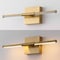Jonathan Y McKenna 16.25" Modern Minimalist Dimmable Integrated LED Metal Wall Sconce, Brass Gold JYL7039B - alternate 6