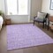 Homeroots 3' X 5' Lilac And Ivory Floral Washable Indoor Outdoor Area Rug 581870 - alternate 6
