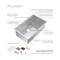 Whitehaus Collection Whitehaus 30 in Undermount Single Bowl 16 Gauge Brushed Stainless Steel Workstation Sink WHSW3019 - alternate 7