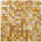 Apollo Tile Mingles 11.6inx11.6in Glossy White and Gold Glass Mosaic Wall and Floor Tile 18.69 sqft/case, 20PK MIX1588BG335A - alternate 1