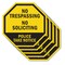 Signmission No Trespassing No Soliciting Police, 10 inch X 10 inch, Aluminum Metal Signs, 5PK OC-A-5Pack-10-102 - alternate 1