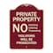 Signmission Burgundy, 18 Inch x 24 Inch, Heavy Gauge Aluminum A-DES-BU-1824-9946 - alternate 1