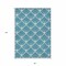 Homeroots 8' X 10' Teal Blue And Ivory Geometric Washable Indoor Outdoor Area Rug 594746 - alternate 5