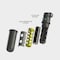 Elecom NESTOUT Rugged Power Bank, 10000mAh, 20W USB-C Fast Charging PD, Waterproof IP67, Durable Shockproof DE-NEST10000AGY - alternate 3
