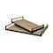 Homeroots Set of Two Brown Wood Indoor Outdoor Serving Tray With Handles 376039 - alternate 3