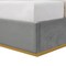 Homeroots Gray Solid Wood King Upholstered Velvet Bed 544798 - alternate 6
