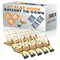 Jrex Safety 10PK HD Ratchet Straps with Flat Hooks, Yellow 4 in x 30 ft Tie Downs RTD430-JR-FH-10PK - alternate 1