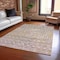 Homeroots 8' X 10' Pink And Ivory Argyle Washable Indoor Outdoor Area Rug 615821 - alternate 6
