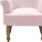 Homeroots 33" Pink And Brown Linen Arm Chair 534143 - alternate 5