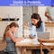 Simple Deluxe Clip on Fan with LED Lamp, Rechargeable Desk Fan, 4 Speed 360 DegRotating Detachable Clamp, Battery HIFANXCLIP6WLIGHT - alternate 7