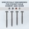 Kreg No, 8 x 1-1/4'' Square Coarse Thread Maxi-Loc Head Zinc Pocket-Hole Screw, 1200 Ct. SML-C125-1200 - alternate 3