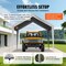 Vevor Carport Replacement Canopy Cover with Sidewalls 10x20ft Frame Not Included SXYQCPBB12X20 - alternate 6