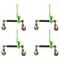 Mytee Products 1/2 in-5/8 in Hi-Viz Folding Handle Ratchet Load Binder w/Grab Hook 18100 lbs, 4PK CBRS-FH12x4 - alternate 1